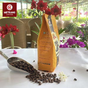 Granos de café Arábica (Mocha) tostados naturales de Vietnam 100% caja de tueste mediana molida 0,5Kg/bolsa a granel sabor dulce comadreja entera - Product Image 5