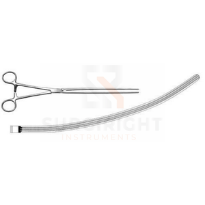 Scudder, abrazadera intestinal Manual de acero inoxidable curvo de 33cm, base de instrumento quirúrgico atraumático por instrumentos Surgiright - Product Image 6