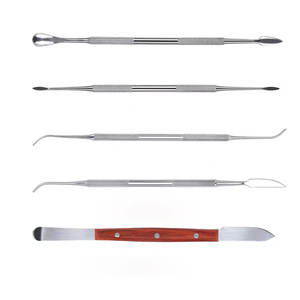 Juego de Instrumentos Dentales Manuales de Acero Inoxidable con Certificación CE, Duraderos, con Agarre de Cera, Reutilizables, Clase I - Product Image 5