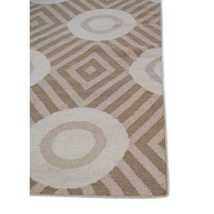 Checkers Gold Flat Weaves Wool <b>Rug</b> Handmade <b>Boho</b> Geometric Rectangle High Quality 9x12 Bed Room <b>Rug</b> ADWL-13213 - Product Image 4