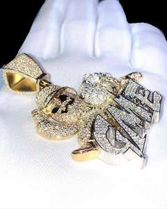 Collar con colgante grabado floral para mujer - Product Image 6