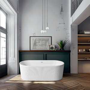 อ่างอาบน้ำอะคริลิคแบบตั้งอิสระ67 "แบบปรับแต่งได้อ่างอาบน้ำแบบธรรมชาติที่ทันสมัยสำหรับการค้าในร่ม - Product Image 2