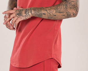 Camiseta de Manga Corta para Hombre, 100% Algodón, Peso Pesado 230gsm, Diseño con Logotipo Personalizado, Color Sólido, Dobladillo Curvo - Product Image 6