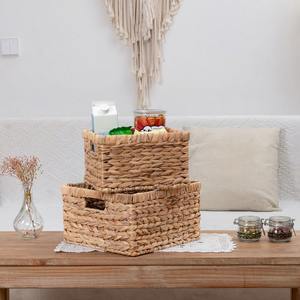 Woven <b>Basket</b> <b>Wicker</b> <b>Baskets</b> for Shelves with Handles Handmade Storage <b>Basket</b> Wholesale eco-friendly Made in Vietnam - Product Image 5