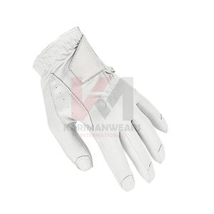 Gants de golf en cuir antidérapants pour hommes et femmes, respirants, en peau de mouton, adhérence douce, gants de golf personnalisés blancs, logo personnalisé - Product Image 1