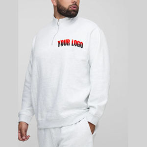 High Quality Custom Men's Oversized Zipper-Up Pullover Thick Winter Wear Loose Fit 100% Cotton OEM Embroidered <b>Hoodies</b> - Product Image 6