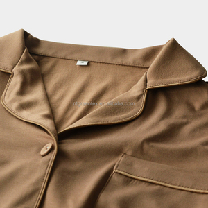 OEM Logo personnalisé Vente en gros Pyjama en modal de haute qualité Pyjama pour femmes Tenues de nuit pleine longueur - Product Image 2