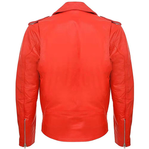 Chaqueta de Cuero de Oveja Genuina para Mujer, Estilo Motero, a la Moda, Resistente al Viento, Transpirable, Talla Grande, Manga Larga, para Todas las Temporadas - Product Image 2