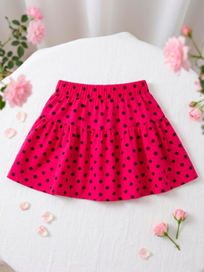 Ensemble de 2 jupes mini mignonnes pour tout-petits et filles - Pack de jupes rayées roses et colorées (tailles 2T-10) - Product Image 5