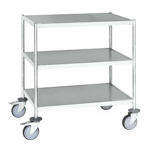 Industrial <b>Four</b>-<b>Wheel</b> Stainless Steel <b>Trolleys</b> KM60368MRU Model Durable for Usage - Product Image 1