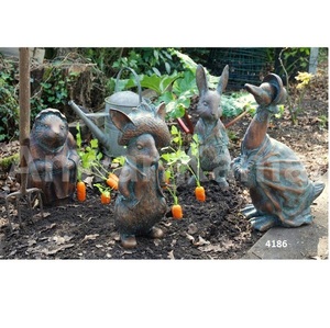 Escultura de jardín de sirena de bronce antiguo resistente, escultura decorativa para Parque, Patio, decoración de jardín - Product Image 6