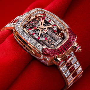 Đồng hồ cơ khí sang trọng nguyên bản được sử dụng bởi các người nổi tiếng Hoàn toàn mới Đồng hồ Bugatti Chiron Tourbillon mặt kính Sapphire - Product Image 2