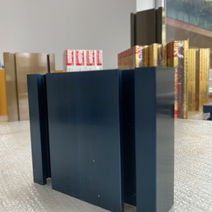 Profil de cadre d'ascenseur en aluminium bleu cobalt de qualité supérieure fabriqué au Vietnam dans l'usine d'aluminium song hong shalumi - Product Image 6