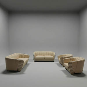 ชุดโซฟาผ้าโค้งมนทันสมัย สไตล์เชสเตอร์ฟิลด์ สำหรับห้องนั่งเล่น - Product Image 2