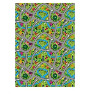 Tapis RUGS DEPOT LXDP-0482, vente en gros, vert sauge, style bohème tribal, imprimé numérique, lavable en machine, tapis en chenille, antidérapant - Product Image 1