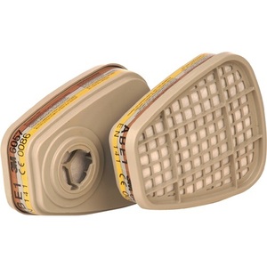 สำหรับแผ่นกรองแบบผสม 3M 6000 ซีรีส์ รุ่น 6057 A1 B1 E1 EN 143:2000 สำหรับหน้ากากป้องกันฝุ่นละออง รุ่น 6200 6800 7502 แพ็ค 8 ชิ้น - Product Image 1
