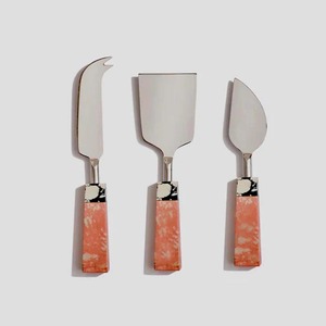 Nouveau Modal Look Bambou Manche En Bois Style Moderne En Acier Inoxydable Or Poli Trancheuse À Fromage Dîner Épandeur De Fromage - Product Image 5