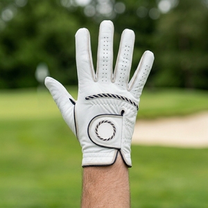 Premium INJAE Cabretta Leather Waterproof Anti-Uv Golf Glove Left Hand Soft Grip Breathable Finger Slits Hook Loop Closure Anti - Product Image 5