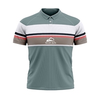 Haute performance pour hommes personnalisés pour chemises, tissu de polyester tricoté durable et respirant, design d'impression décontracté à manches courtes à séchage rapide