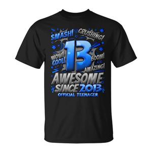 T-shirt ufficiale Nager per ragazzi di 13 anni, t-shirt promozionale per il 13° compleanno - Product Image 1