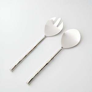 Ensemble de service à salade moderne de luxe en laiton de taille standard avec poignée en pierre de marbre pour ustensiles de cuisine essentiels couverts - Product Image 5