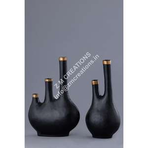 Plantes Artificielles Décoratives Modernes, Vase Porte-Fleurs, Vases à Fleurs en Métal, Décoration Intérieure, Vase Artisanal en Métal - Product Image 1