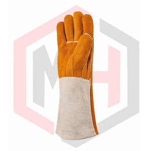 Guantes de soldadura de cuero dividido de alta resistencia al calor para seguridad Industrial Guante de soldadura de arco MIG TIG de trabajo pesado para la venta - Product Image 2