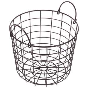 Cesta de almacenamiento de alambre de metal estándar de acero inoxidable con asa Tamaño personalizado Cantidad a granel para almacenamiento en el hogar. - Product Image 5