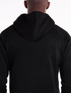 Vente en gros 360GSM Veste à capuche unisexe à fermeture éclair en tissu français épais Sweat à capuche d'hiver avec logo pour hommes basique en coton mélangé - Product Image 4