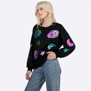 Sudadera Extra Grande para Mujer, 100% Algodón, Logotipo Frontal Personalizable, Tejido Preparado para el Invierno, Corte Holgado, Estilo Urbano, Comodidad - Product Image 4