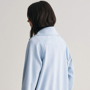 Sweat-shirt à demi-zip personnalisé pour femme, imprimé délavé au soleil - Haute qualité, 100% coton molletonné, confortable pour un usage quotidien - Product Image 3