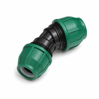 Coude de compression égal à 45 degrés PN12.5 en PP pour tuyaux PE/HDPE, résistant aux UV, raccord anti-fuite, norme DIN, pour l'irrigation agricole
