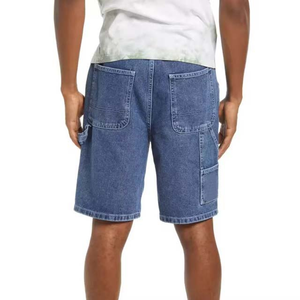 Concevez vos propres shorts en denim polyester/coton pour hommes, taille mi-haute, service OEM, streetwear, séchage rapide, respirant - Product Image 6