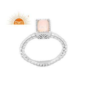 Best Selling Fine Sterling <b>Silver</b> Natural Ethiopian <b>Opal</b> Gemstone Statement <b>Ring</b> Custom Jewelry Manufacturer - Product Image 1