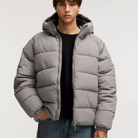 Veste coupe-vent matelassée vintage d'hiver, épaisse, respirante, imperméable, col montant, décontractée, pour l'extérieur, vente en gros, haute qualité