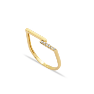 Thin Elegant Design Zircon Stone Cluster <b>Ring</b> Handmade Wholesale 925 Sterling Silver Jewelry - Product Image 1