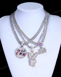 Colgante chapado en oro de plata esterlina GRA certificado Moissanite Unisex colgante personalizado directo de fábrica joyería al por mayor para hombres - Product Image 2