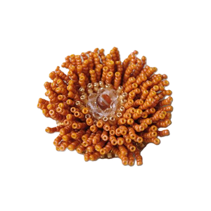 Broches bordados con cuentas de semillas de diseño personalizado Broches con estampado de flores elegantes para fiestas infantiles y regalos - Product Image 6