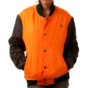 Service OEM ODM vierge, veste universitaire à manches longues pour femmes, veste de baseball courte pour femmes, uniformes universitaires pour l'hiver - Product Image 1