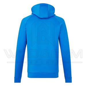เสื้อฮู้ดสวมหัวแขนยาวผ้าคอตตอนโพลีเอสเตอร์พิมพ์ลายด้วยความร้อนแบบสีทึบมีโลโก้สำหรับฤดูหนาวกำหนดเอง100% - Product Image 2