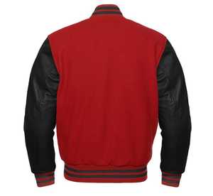 Blouson aviateur Letterman en chenille avec broderie personnalisée Veste universitaire à manches en cuir vierge Streetwear vintage pour hommes - Product Image 6