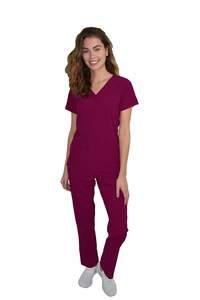Hombres y mujeres Scrubs Uniformes Conjuntos Jogger Scrub Pants Logotipo personalizado Médico Hospital Enfermera Scrub Trajes al por mayor con chaquetas - Product Image 5
