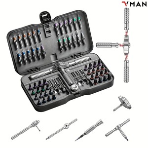 VMAN <strong>TOOLS</strong> 66-In-1 Ratchet Screwdriver <strong>Set</strong>, Including 62 Magnetic Bits, <strong>Multi</strong>-<strong>Function</strong> Handle Screwdriver <strong>Set</strong> with Magnetizer - Product Image 2