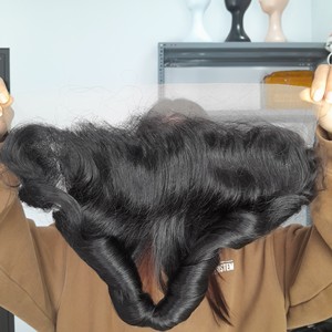 Paquetes de cabello de trama Remy vietnamita 16-18in SDD Egg Straight con 4x4 Lace Front 8-30in Baby Style - Product Image 2