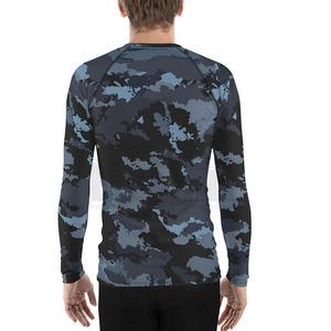 Conception personnalisée MMA Rash Guard imprimé par sublimation Bonne qualité Prix compétitif Nouvelle arrivée Couleur unie Hommes Fitness Rash Guards - Product Image 4