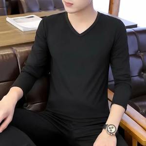 Chemises d'entraînement pour hommes Chemise à épaules tombantes de haute qualité Streetwear lourd 100% coton uni - Product Image 5