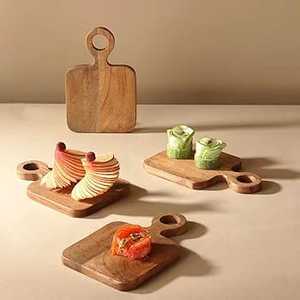 เขียงไม้อะคาเซียจานเสิร์ฟแซนวิชสลัดอาหารปลอดภัย - Product Image 1