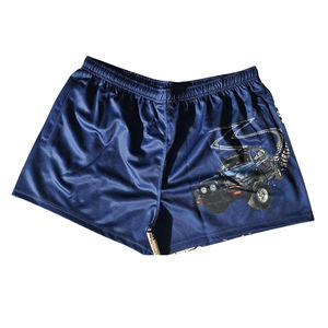 Short de football en polyester 100% avec logo personnalisé sublimé de qualité supérieure Short de rugby unisexe de couleur unie pour homme et adulte - Product Image 1