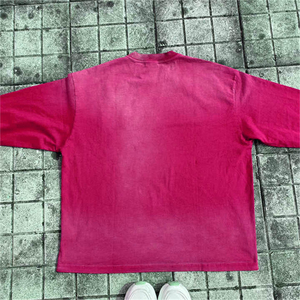 2025 Vintage Ringer Tee for Men Sun-Faded Acid Wash OEM T Shirt with Round Neck & Regular Sleeves - Product Image 6