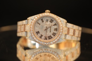 Montre de luxe en diamant moissanite pour homme, mécanique, plongeur, cadran personnalisé, design glacé, inspiré du hip-hop, montre haut de gamme - Product Image 2